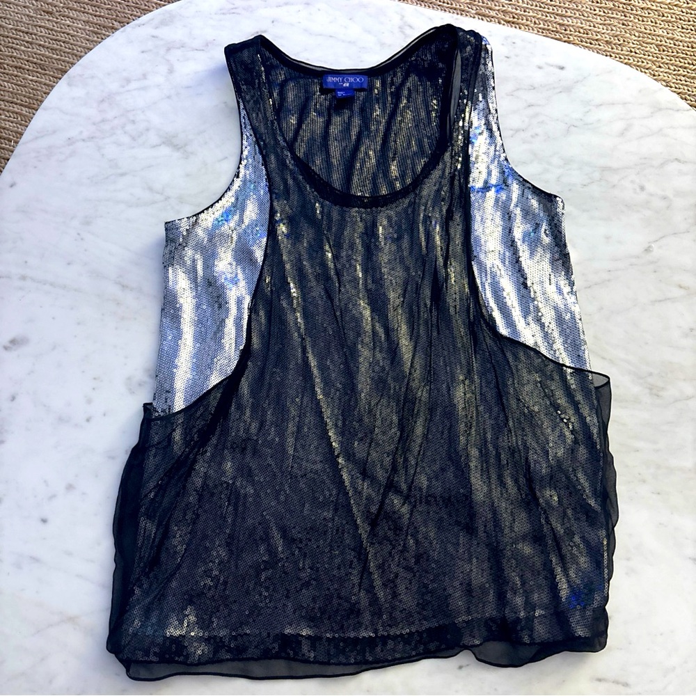 Jimmy Choo x H&M Women's Sequin And Silk Shirt (EU38)